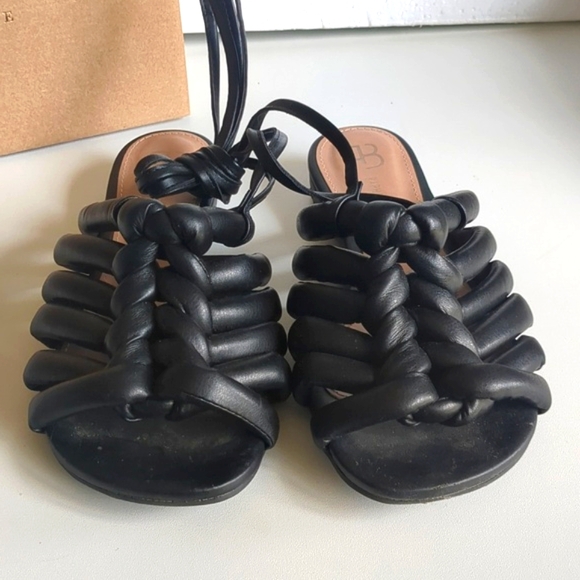 Anthropologie Black Grecian Sandals - Picture 3 of 12